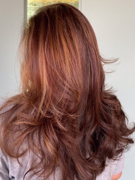 Image of  Women's Hair, Hair Color, Brunette, Highlights