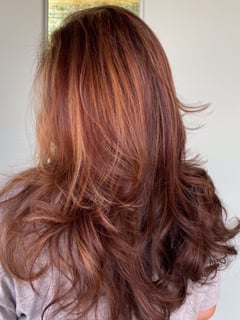 View Hair Color, Brunette, Highlights, Women's Hair - Michelle Nguyen, Houston, TX