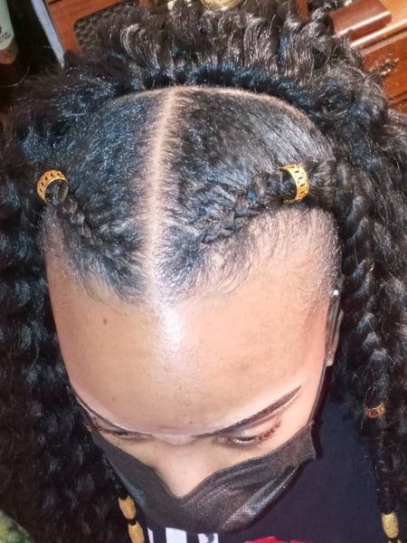 Image of  Women's Hair, Braids (African American), Hairstyle, Protective Styles (Hair)