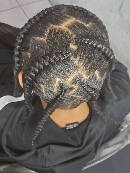 Image of  Hair Texture, 3B, 3C, 4A, 3A, 4B, 4C, Braids (African American), Women's Hair, Hairstyles
