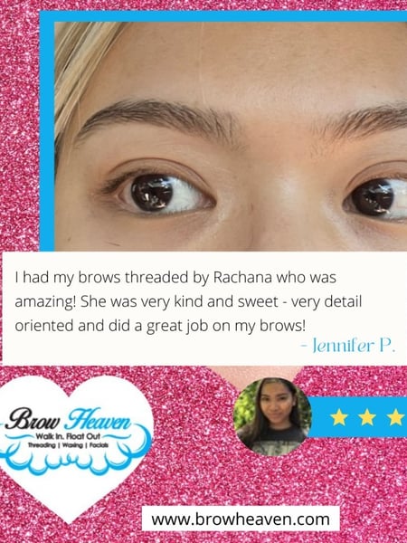 Image of  Brows, Threading, Brow Technique, Brow Tinting, Brow Sculpting, Brow Lamination, Brow Shaping, Arched, Rounded, S-Shaped, Steep Arch, Straight, Wax & Tweeze, Ombré, Microblading