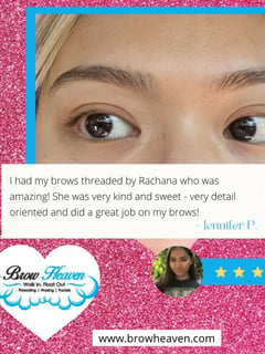 View Ombré, Threading, Brow Technique, Brows, Brow Tinting, Brow Sculpting, Brow Lamination, Brow Shaping, Arched, Rounded, S-Shaped, Steep Arch, Straight, Wax & Tweeze, Microblading - Rachana Pandya, Long Beach, CA