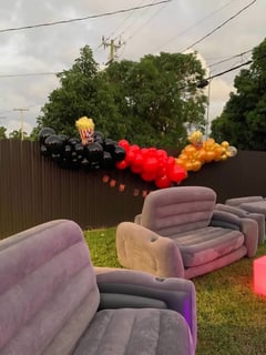 View Balloon Garland, Balloon Arch, Event Type, Birthday, Colors, Gold, Black, Red, Balloon Column, Arrangement Type, Balloon Decor - Vashanna Moorer, Boca Raton, FL