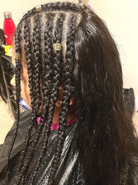 Image of  Boho Chic Braid, Hairstyles, Women's Hair, Protective, Braids (African American)
