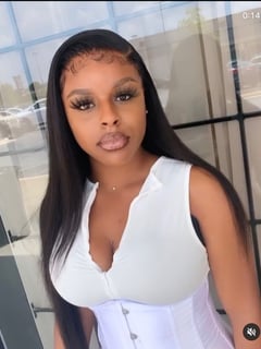 View Women's Hair, Long, Hair Length, Weave, Hairstyles, Wigs, Straight, Hair Extensions, Silk Press, Permanent Hair Straightening - Ericka Robinson, Suitland, MD