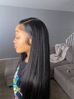 View Hair Color, Permanent Hair Straightening, Silk Press, Hair Extensions, Wigs, Protective, Hairstyles, Straight, Black, Haircuts, Blunt, Women's Hair, Hair Length, Long - Tyler white, Columbus, OH