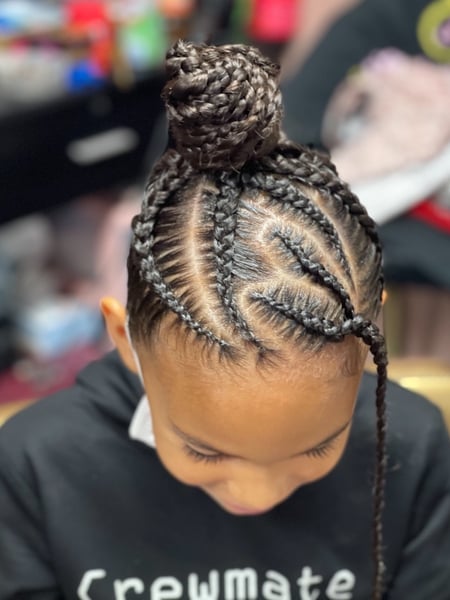 Image of  Natural Hair, Braids (African American), Hairstyle