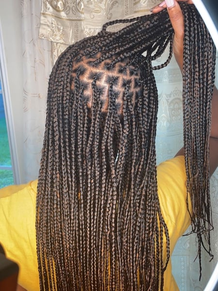 Image of  Braids (African American), Hairstyles, Women's Hair, 3C, Hair Texture, Hair Length, Medium Length