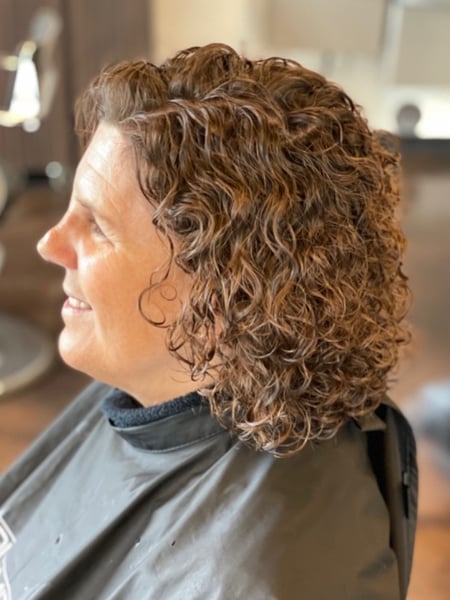 Image of  Women's Hair, Curly, Haircuts, Perm