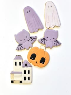 View Cookies, Occasion, Color, Orange, Pastel, Purple, Halloween - Emily Yetter, North Hollywood, CA