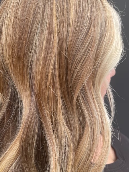Image of  Women's Hair, Blonde, Hair Color, Highlights, Shoulder Length, Hair Length, Bob, Haircuts, Beachy Waves, Hairstyles