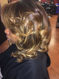 View Women's Hair, Permanent Hair Straightening, Hair Color, Full Color, Highlights, Protective, Weave, Silk Press, Hairstyles, Curly - Paula E., Atlanta, GA