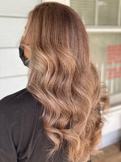 View Medium Length, Color Correction, Fashion Color, Blonde, Balayage, Ombré, Full Color, Highlights, Foilayage, Hair Color, Brunette, Haircuts, Layered, Beachy Waves, Curly, Hairstyles, Blowout, Women's Hair, Hair Length - Thelma Rose, Vallejo, CA