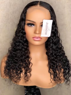 View Women's Hair, Hair Color, Black, Hair Length, Medium Length, Curly, Haircuts, Wigs, Hairstyles - Diamond Holloway, Indianapolis, IN