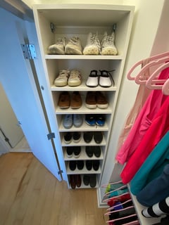 View Closet Organization, Professional Organizer, Folded Clothes, Shoe Shelves, Hanging Clothes - Sarah DeGrim, New York, NY