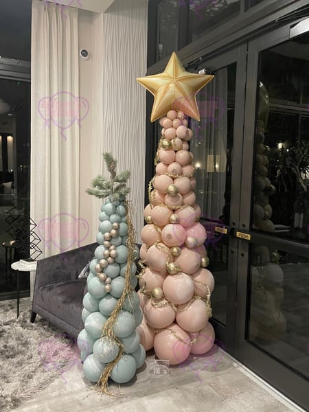 Image of  Balloon Decor, Arrangement Type, Helium Bouquet, Balloon Wall, Balloon Composition, Balloon Garland, Balloon Arch, Event Type, Birthday, Baby Shower, Wedding, Graduation, Holiday, Valentine's Day, Corporate Event, Colors, Pastel, Accents, Flowers, Balloon Column, School Pride