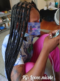 View Kid's Hair, Girls, Haircut, Braiding (African American), Hairstyle, French Braid, Protective Styles - Alexus H, Detroit, MI