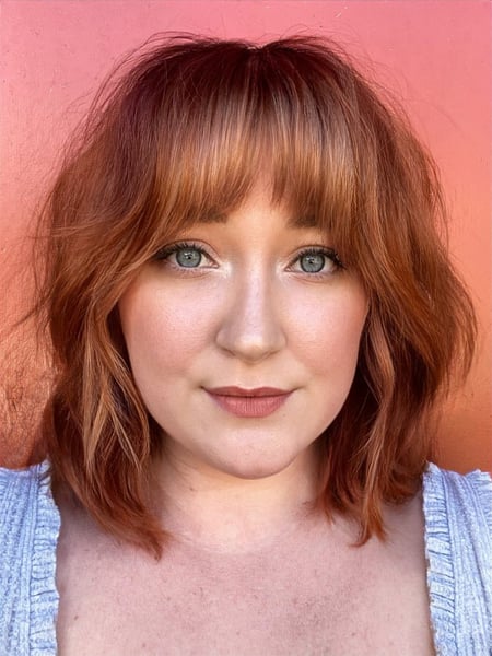 Image of  Red, Women's Hair, Hair Color, Highlights, Color Correction