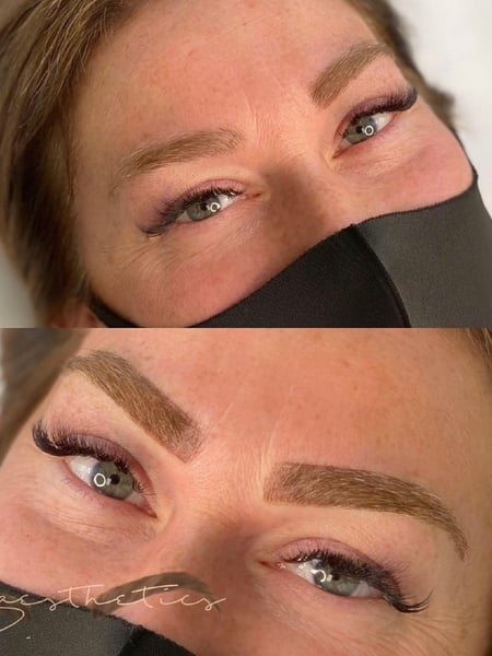 Image of  Brow Shaping, Brows, Steep Arch, S-Shaped, Rounded, Straight, Arched, Microblading, Nano-Stroke, Ombré