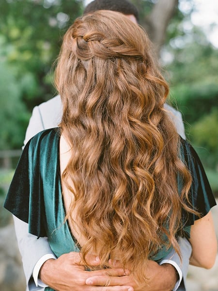 Image of  Women's Hair, Bridal Hair, Hairstyle, Braid (Boho Chic), Beachy Waves