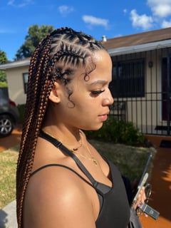 View Hair Length, Women's Hair, Hairstyles, Braids (African American) - Jessica Guerrier, Miami Gardens, FL