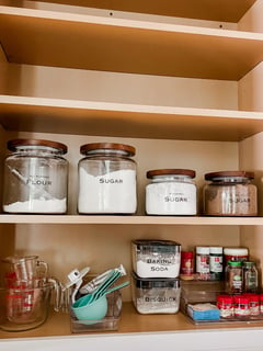 View Spice Cabinet, Kitchen Shelves, Baking Supplies, Food Pantry, Kitchen Organization, Professional Organizer - Julie Peak, Charlotte, NC
