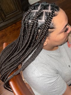 View Hair Texture, 3B, 3C, 4A, 3A, 4B, 4C, 2C, 2A, 2B, Hair Restoration, Natural, Braids (African American), Protective, Women's Hair, Hairstyles - JaKeyla Dobbins, Atlanta, GA