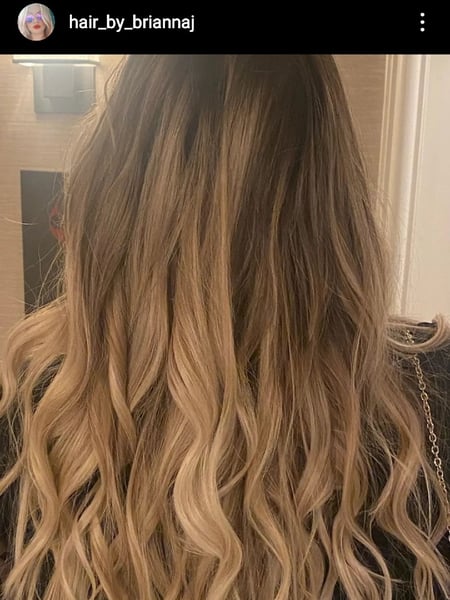 Image of  Layered, Haircuts, Women's Hair, Blowout, Beachy Waves, Hairstyles, Highlights, Hair Color, Balayage, Foilayage, Blonde