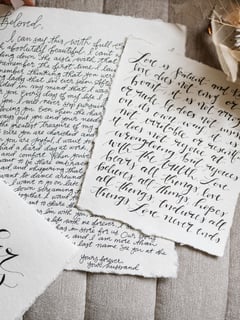 View Calligraphy, Calligraphy Service, Handwritten Letters - Alina Gutierrez, Roseville, CA