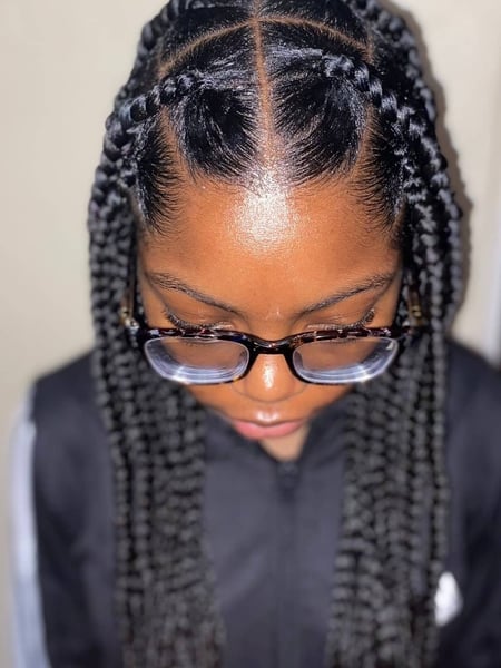 Image of  Braids (African American), Protective, Hair Extensions, Hairstyles