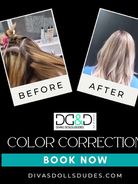 Image of  Blonde, Balayage, Women's Hair, Hair Color, Highlights, Full Color, Color Correction, Foilayage