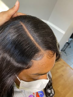 View Hair Length, Women's Hair, Medium Length, Haircuts, Short Chin Length, Long, Shoulder Length, Short Ear Length, Hairstyles, Protective, Weave, Wigs - TyTiana Miller, Atlanta, GA