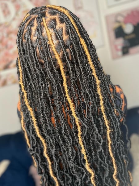 Image of  Locs, Hairstyles, Women's Hair, Protective, Braids (African American), Natural, Hair Texture